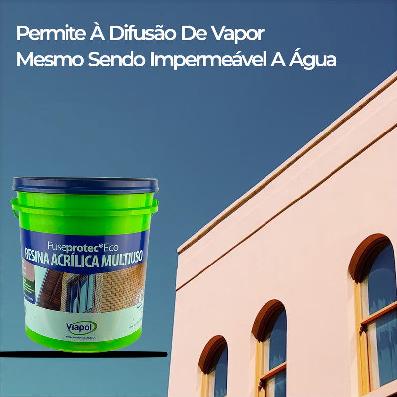 Resina Base Água Eco Fuseprotec 3,6 Lt Incolor Transparente