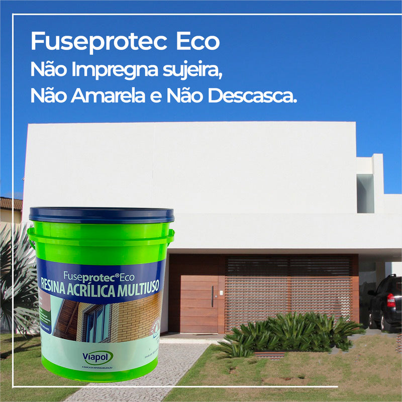 Resina Base Água Eco Fuseprotec 3,6 Lt Incolor Transparente