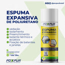 Espuma Expansiva Poliuretano POXPUR – Veda Frestas, Fixa Portas e Isola Ruídos