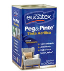 Tinta Acrílica Fosco Peg & Pinte Branco Neve 18l - Eucatex