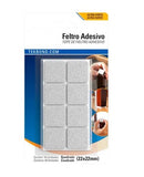 16 Feltros Protetor 22x22mm Protege Riscos Batidas Em Pisos