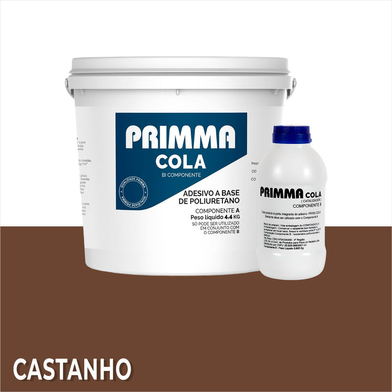 Cola Pu Primma Flex 5kg Calafetação Massa Madeira Castanho