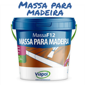 Massa Calafetar Viapol F12 Rejunte Madeira 6,5kg