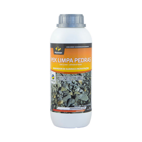 Pek Limpa Pedras 1L Pisoclean – Limpador Concentrado para Pedras, Calçadas e Cimentados