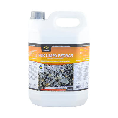 Pek Limpa Pedras Pisoclean 5L – Limpa-Pedras Desincrustante Ácido para Pedras e Concreto