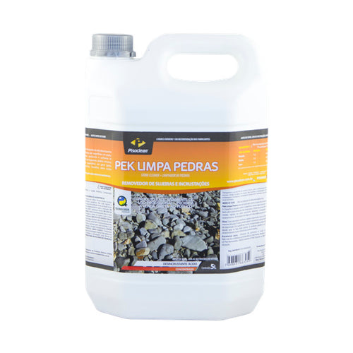 Pek Limpa Pedras Pisoclean 5L – Limpa-Pedras Desincrustante Ácido para Pedras e Concreto
