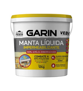 Manta Líquida Impermeabilizante 12kg Infiltração Telha Laje Várias Cores Garin