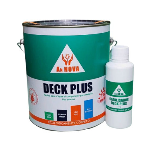Deck Plus Verniz Base Água Filtro Solar para Deck Acetinado 3,6kg Annova
