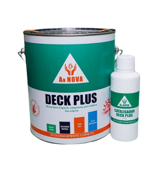 Deck Plus Verniz Base Água Filtro Solar para Deck Acetinado 3,6kg Annova