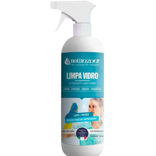 Limpa Vidros Bellinzoni 500ml Remove Mancha e Protege