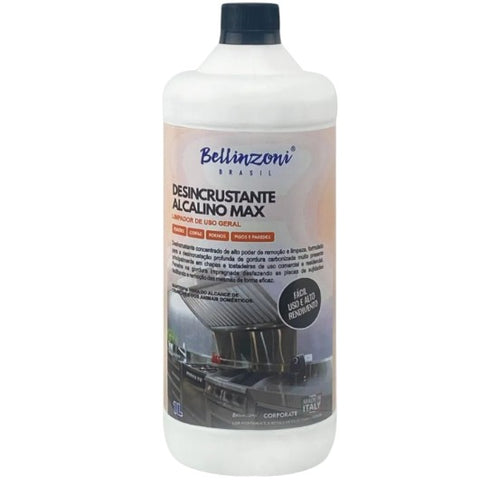 Desincrustante Alcalino Max Bellinzoni 1L – Removedor de Gordura Carbonizada