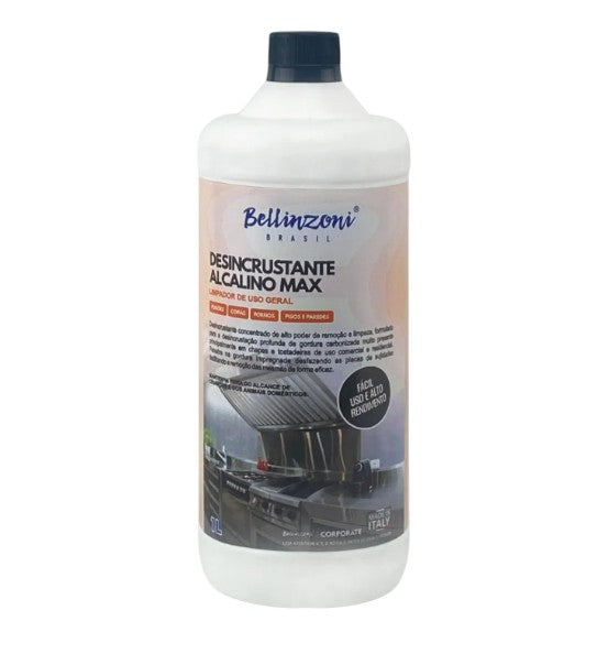 Desincrustante Alcalino Max Bellinzoni 1l Remove Gordura Fogões Cozinhas Industriais