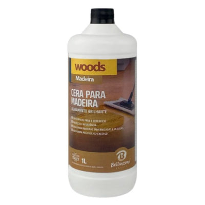 Cera Para Madeira Brilho E Proteção Duradoura 1l Woods Bellinzoni