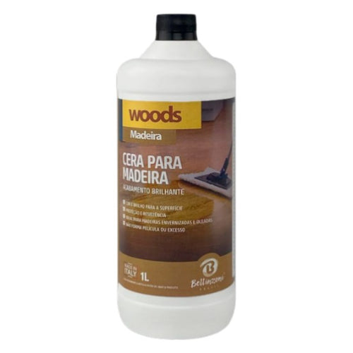 Cera Para Madeira Brilho E Proteção Duradoura 1l Woods Bellinzoni