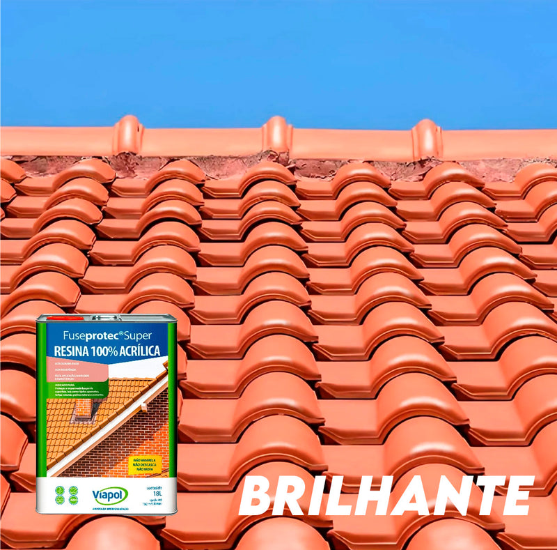 Resina Acrílica Fuseprotec 18Lt Fosco Viapol Incolor Transparente