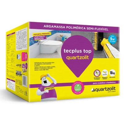 Cimento Impermeabilizante Argamassa Tecplus Top Quartzolit 18kg