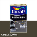 Tinta Acrílica Pinta Piso Cinza Escuro 18l - Coral