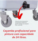 Cacamba Para Pintura Rolo Balde Bandeja Profissional 24 Litros