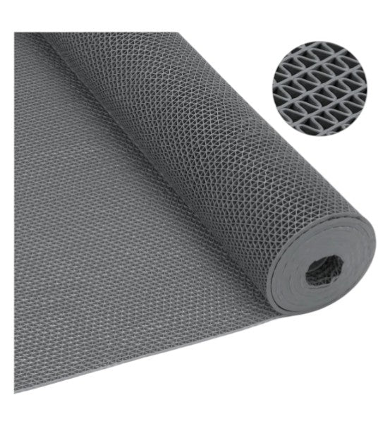 Tapete Antiderrapante Deck Piscina Banheira Box 1,20m X 10m Cor Cinza