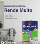 Tinta Látex Acrílico Qualyvinil Super Econômica Branco 18l Fosco