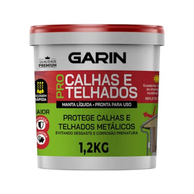 Manta Líquida Acrílica Impermeabilizante 1,2kg Garin Pro Calhas E Telhados