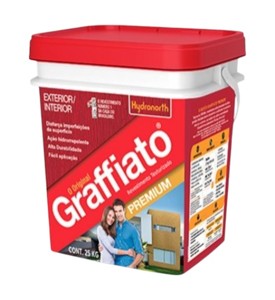 Textura Graffiato Riscado Premium Balde Plástico 5kg - Hydronorth
