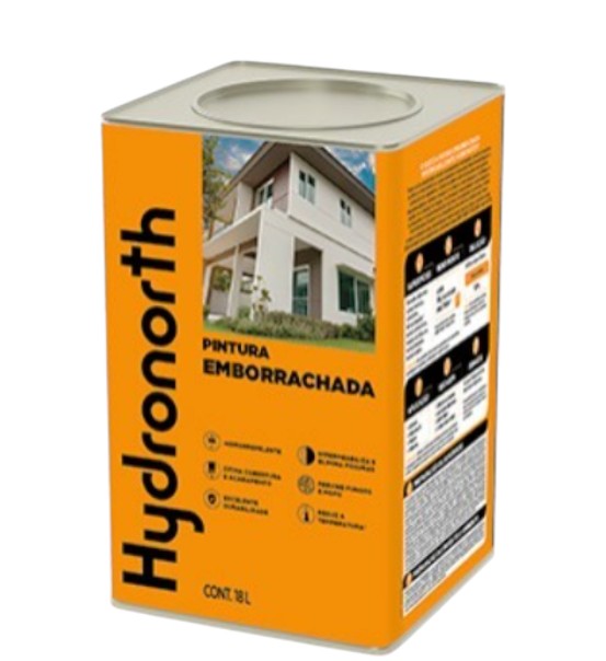 Tinta Emborrachada Impermeabilizante 18l Hydronorth