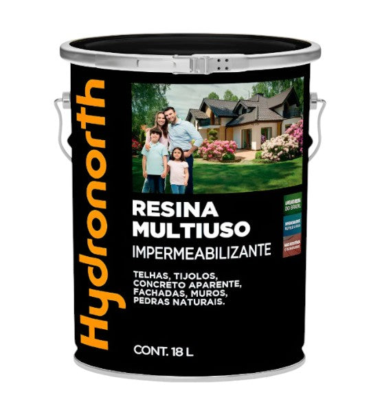 Resina Multiuso 18l Para Telhas E Pisos Incolor Brilhante Solvente Hydronorth