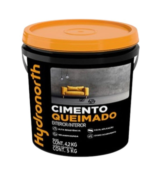 Cimento Queimado Efeito Decorativo Cores 5kg Hydronorth