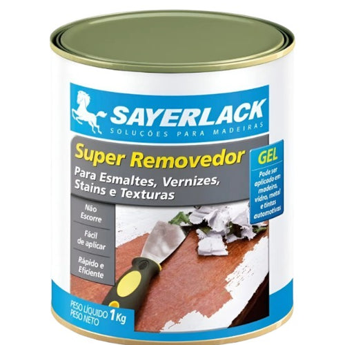 Removedor Gel Sayerlack 1kg Madeira Vidro Metal Tintas Automotivas