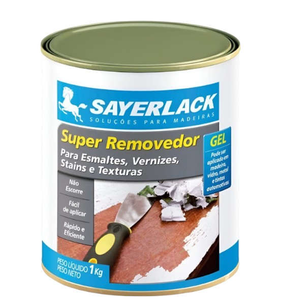 Removedor Gel Sayerlack 1kg Madeira Vidro Metal Tintas Automotivas