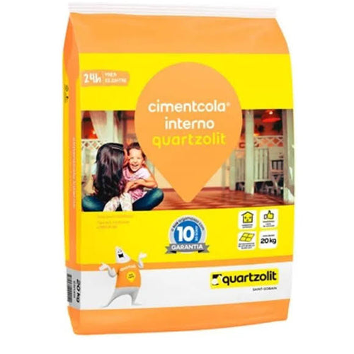 Argamassa Cimentcola Interno ACI 20KG Cinza Quartzolit