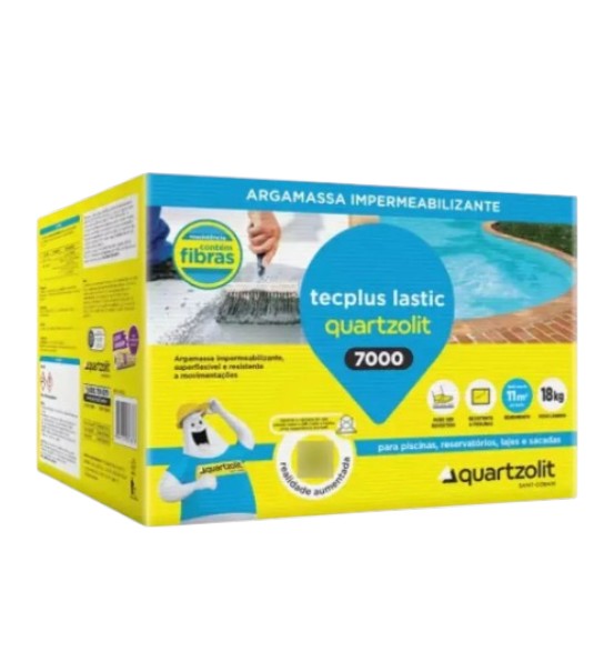 Impermeabilizante Tecplus Lastic 7000 Quartzolit 18kg Cinza
