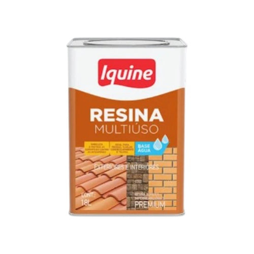 Resina Multiuso Base Água Incolor Iquine 18L Impermeabilizante Brilhante