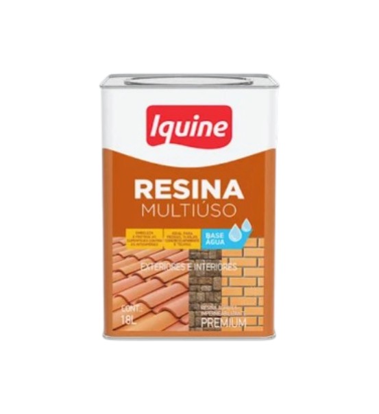 Resina Multiuso Base Água Cerâmica Ônix Iquine 18L Impermeabilizante Brilhante