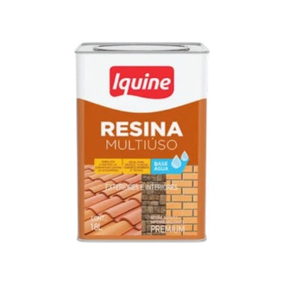 Resina Multiuso Base Água Cerâmica Telha Iquine 18L Impermeabilizante Brilhante