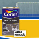 Tinta Acrílica Pinta Piso Amarelo Demarcação 18l - Coral