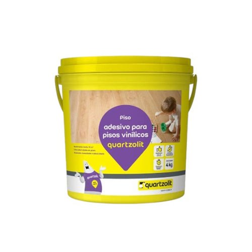 Cola Para Pisos Adesivo Vinílico 18kg Quartzolit Cor Branco Weberfloor