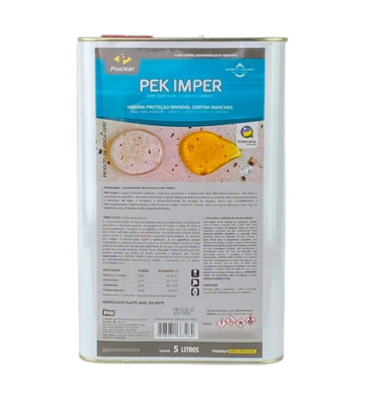 Pek Imper Impermeabilizante 5l Pisoclean Hidro/oleofugante Impregnante Marmore Granito