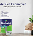 Tinta Látex Acrílico Qualyvinil Super Econômica Branco 18l Fosco