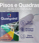 Tinta Acrílica Pisos e Quadras Alta Durabilidade E Resistência Qualyvinil 18l
