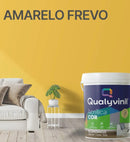 Tinta Acrílica Econômica Alto Rendimento e Cobertura Qualyvinil Fosca 3,6l