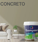 Tinta Acrílica Econômica Alto Rendimento e Cobertura Qualyvinil Fosca 3,6l