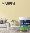 Tinta Acrílica Econômica Alto Rendimento e Cobertura Qualyvinil Fosca 3,6l