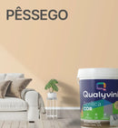 Tinta Acrílica Econômica Alto Rendimento e Cobertura Qualyvinil Fosca 3,6l