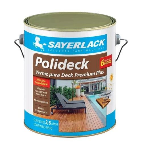 Polideck Natural Deck Piscina 3,6l Semi Brilho Sayerlack