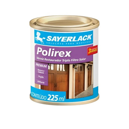 Verniz Polirex Restaurador Mogno 225ml Triplo Filtro Solar Sayerlack