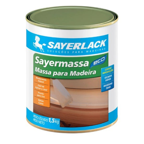 Sayermassa Massa Para Madeira Várias Cores 1424 1,5kg Sayerlack