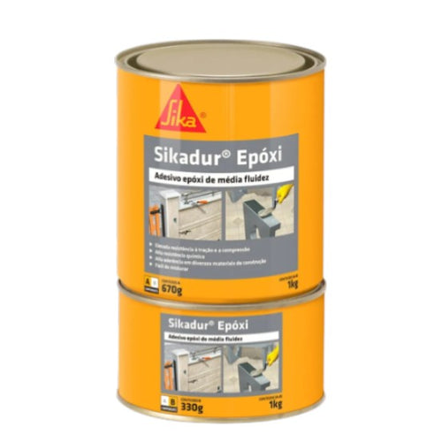 Sikadur Epóxi 1kg Adesivo Cola P/ Ferro Concreto