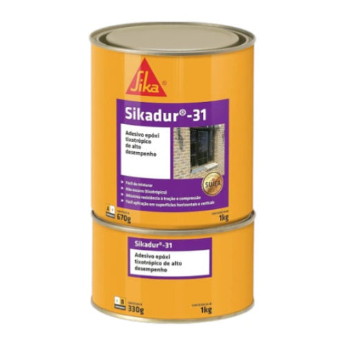 Sikadur 31 Adesivo Cola 1kg Sem escorrimento / Alta viscosidade